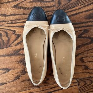 Used Authentic Chanel Ballet Flats,